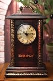 Wait on the Lord Inspirational Mantle Keepsake Clock