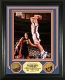 David Lee Framed New York Knicks 8x10 Photo 24KT Gold Coin Photo Mint