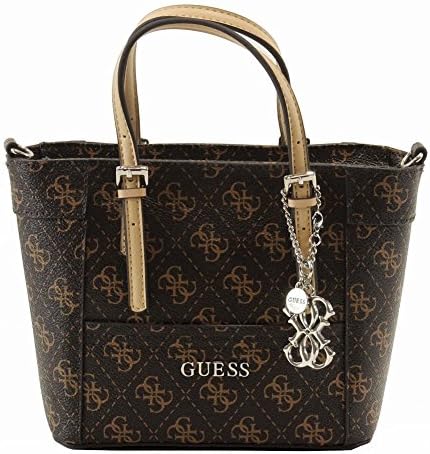 GUESS Delaney Petite Tote Brown