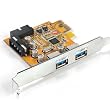 ORICO PFU3-2O2I USB-3.0-PCI-Express-Steckkarte (Low profile, 2x USB3.0 intern, 2x USB3.0 extern, Fresco FL1100-Chipsatz)