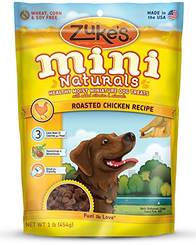 Zuke's Mini Naturals Healthy Moist Training Treats 1 lb (Pack of 3, 3 Pounds total)