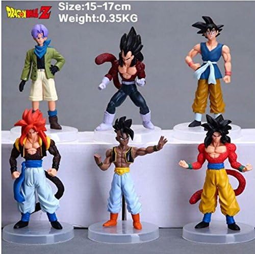6 pcs Son GoKu Trunks Super Saiyan Action Figure Collection