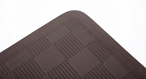 MAXMAT 42 x 18 x 0.63 Inch Comfort Mat for Kitchen and Office 100% PU - Grid Pattern,Dark Brown …