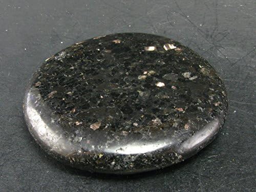 Nuumite Nuummite Tumbled Stone From Greenland - 39 Grams - 1.7"