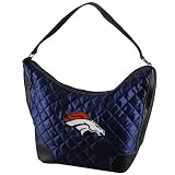 NFL Denver Broncos Ladies Navy Blue Quilted Hobo Purse
