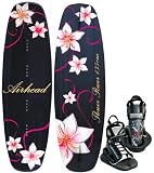 Kwik Tek Airhead Flower Power Wakeboard with Vise Binding, 135 Cm
