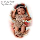 Baby Bright Cloud: Native American Style Vinyl Baby Doll by Ashton Drake Baby Bright Cloud: Native American Style Vinyl Baby Doll by Ashton Drake