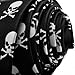 TopTie Unisex Black with Tiny White Skulls & Crossbones Skinny 2