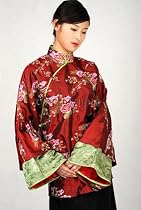 When Tangerine Ripen Series Thai Silk Coat---Wine
