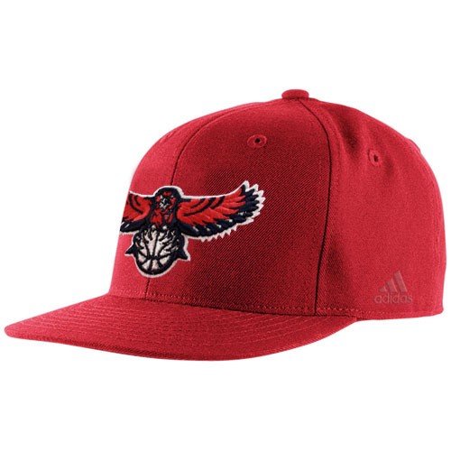 adidas Atlanta Hawks Red Basic Logo Fitted Hat (7)