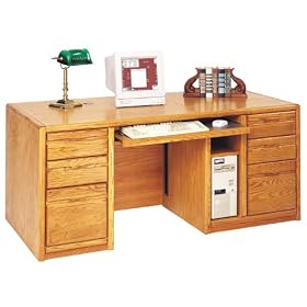 Medium Oak Computer Desk