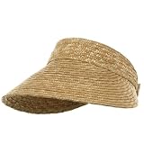 Sewn Wheat Straw Visor-Natural