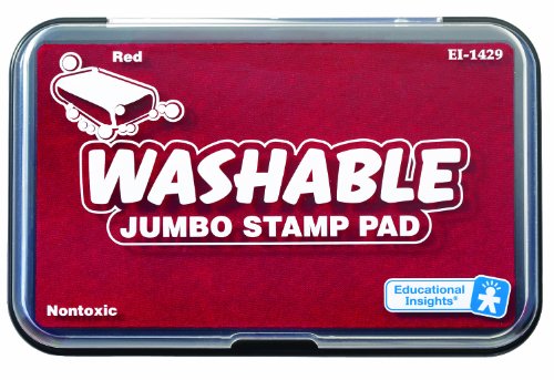 Educational Insights Jumbo Washable Stamp Pad Red