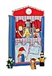 Roba - 6972 - Th��tre de marionnettes - avec pendule - 6 marionnettes - Guignole, Princesse, Roi, Policier, Voleur et loup - 120 x 66 x 39 cm (Import Allemagne)