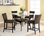 30" Bar Stools Set of 2 Chairs in Capuccino Color with Chocolate Microfiber Upholstery New!!!
