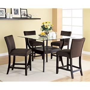 30 Bar Stools Set of 2 Chairs in Capuccino Color with Chocolate Microfiber Upholstery... 