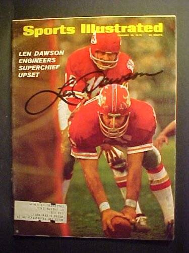 Len Dawson Kansas City Chiefs Autographed January 19, 1970 Sports Illustrated Magazine