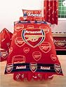 Arsenal Duvet Cover and Pillowcase FC Crest Design Kids Bedding