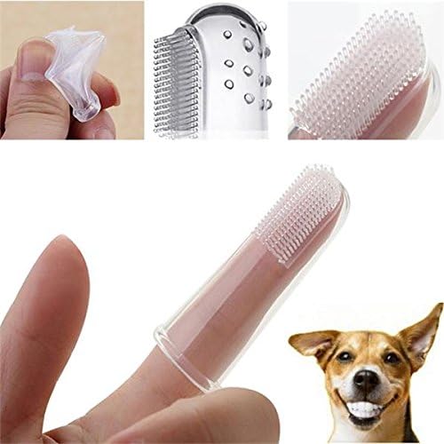 98108 1 261v5t4nr5t Pcs Pet Supply p54l4p55 Finger Soft Tooth Brush Dental Care for Dog Cat Rubber Material uiobvx dwe34rt Features: * Good 4be7niwkrh1 to reduce plaque and 6989utx