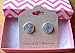 Summerfield Collection Silver-tone Faux Druzy Stone Stud Earrings 12mm (Gray)