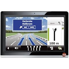 Falk Neo 550 (12,7cm (5 Zoll) Display, Europa 44, TMC Pro Lifetime, Bluetooth Pro, Sprachsteuerung, 3D Gel�nde, 3D Geb�ude, Echt-Sicht Pro, Routenticker, TTS)
