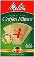 Melitta Cone Coffee Filters Natural Brown #4 (100 Count (Pack Of 3))
