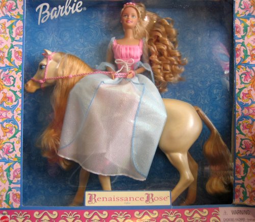 Barbie Renaissance Rose Giftset - Barbie Doll & Horse 2000