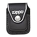 Zippo 24721 Classic Holy Cross Black Matte Windproof Lighter with Zippo Black Leather Clip Pouch
