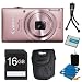 Canon Powershot ELPH 115 IS Pink Digital Camera 16GB Bundle - Includes camera, 16GB SD Memory Card, Ultra-Compact Digital Camera Deluxe Carrying Case, NB-11L Replacement Battery, Flexible Mini Table-top Tripod, and 3pc. Lens Cleaning Kit