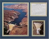 Hoover Dam Famous Landmark Picture Plaque Framed