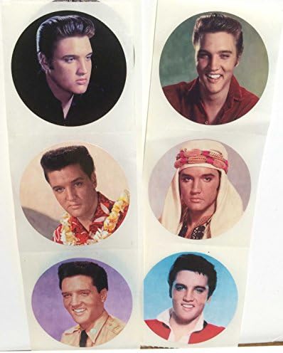 Elvis Portrait Stickers - 6 Sheets