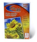 6x4 Gloss Ink Jet Photo Paper x 20 sheets - 260gsm