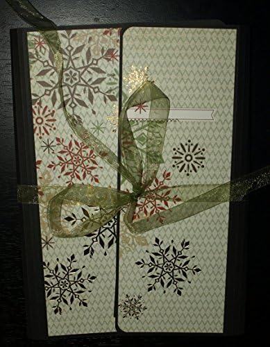 Snowflake Christmas Folio Blank Scrapbook- Christmas Mini Scrapbook- DCWV