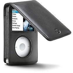 DLO HipCase Leather Folio Case for 80/120/160 GB iPod classic 6G (Black)