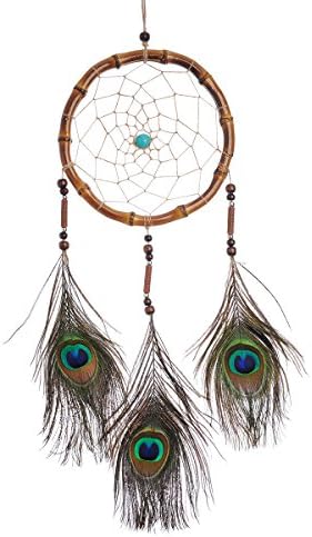 6.7'' X18''handmade Woven Bamboo Dream Catcher with Wall Hanging Decoration Ornament