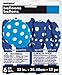 Polka Dots Royal Blue Latex Balloons - 12