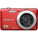 Olympus VG-110 12 MP Digital Camera with 4x Wide Zoom Lens (27mm) and 2.7-Inch LCD (Red)