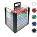 1000 11.5g SUITED Design Poker Chips in Acrylic Carrier