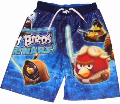 Angry Birds Star Wars Boys Swim Trunks (XL (14/16), Blue) Picture