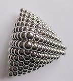 Silver Magnet Balls - Favorite Office Gadget 216 Pieces Unlimited Potential Brain Teaser (Size 3 Mm)