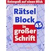 R�tselblock in gro�er Schrift 45 - 5er-Einheit