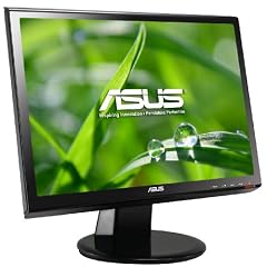 Asus VH198D 48.3cm (19 Zoll) Widescreen LED Monitor VGA (Kontrastverhältnis 10.000.000:1, Reaktionszeit 5ms) schwarz