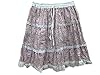 Miniskirt Fully Lined White Pink Floral Printed Boho Cotton Mini Skirts