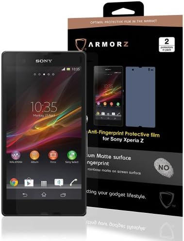 ARMORZ Anti-Fingerprint Screen Protector for Sony Xperia Z (Two Pack) (Anti-Glare)