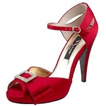 Nina Women's Erlia Peep-Toe Platform Sandal