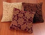 Willow Woven Chenille Cushion Cover in Chocolate Brown