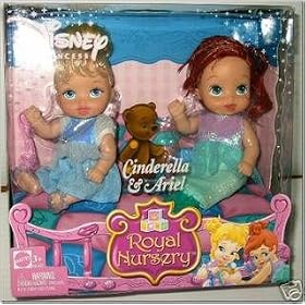 Disney Princess Royal Nursery Cinderella and Ariel Doll Set by royal nursery