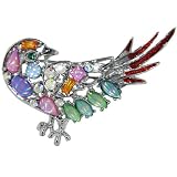 Silver Tone Song Bird Animal Pin Brooch