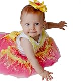Tutu Moi Baby Girls Lili Hot Pink Tulle Tutu Outfit 3M