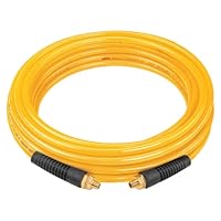 DEWALT DAP14050 50-Foot, 1/4-Inch Diameter, Polyurethane Air Hose with 1/4-Inch Npt Male Fittings